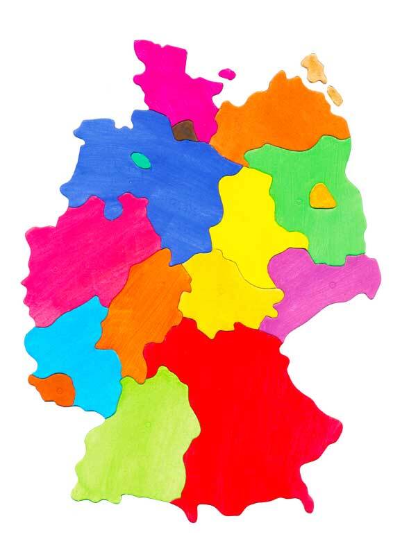 Roestig hiërarchie Afspraak Puzzel karton, Deelstaten van Duitsland online kopen | Aduis