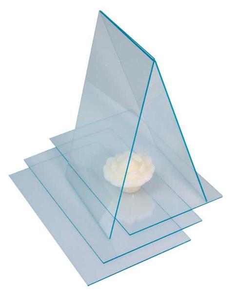 Polystyrène transparent - 2 mm, 24,5 x 14,5 cm