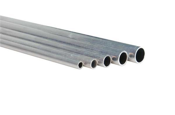 Aluminium buis - lengte ca. 50 cm, &#xD8; 20 x 1 mm