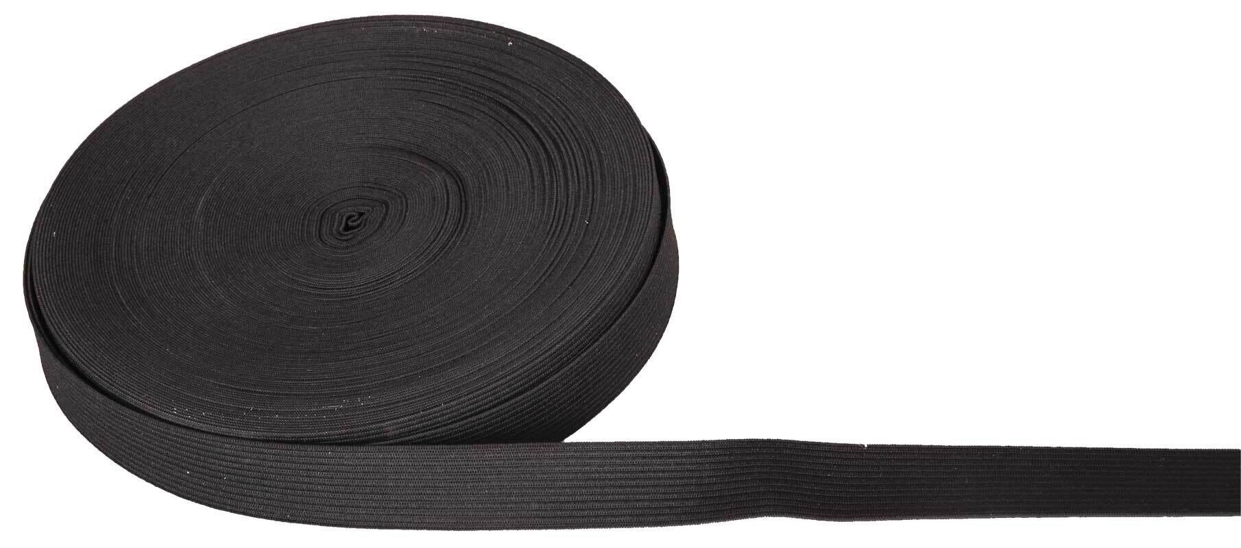 Elastiek zacht, 25 mm zwart online kopen | Aduis
